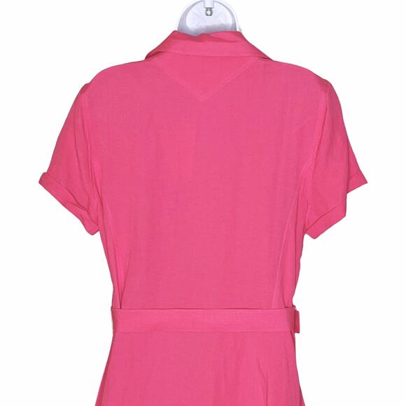 SOLID & STRIPED Linen Tourist Dress Pink L 10 NEW - Picture 6 of 14